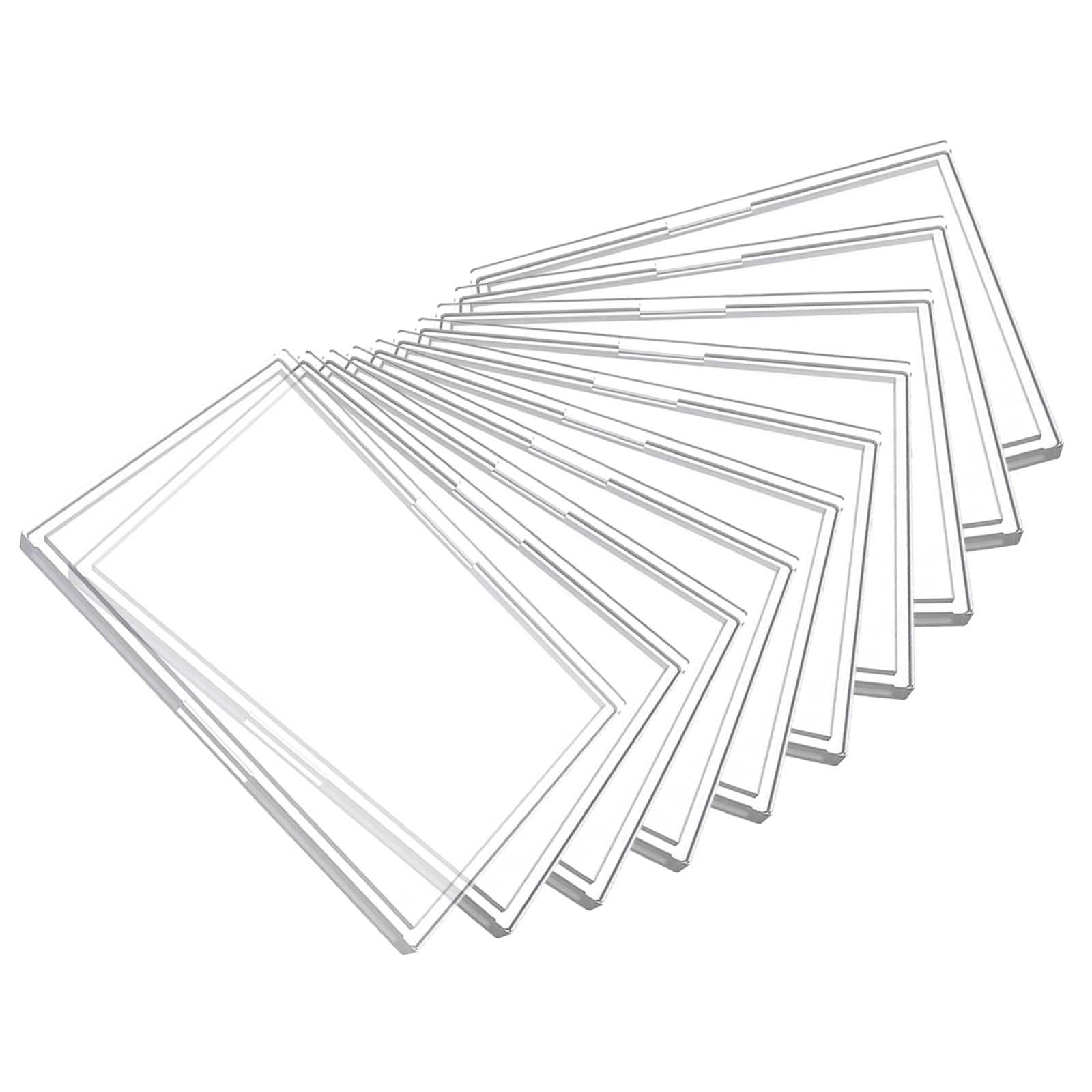 10 Pieces Acrylic Card Sleeves Clear Cards Holder for Baseball Card