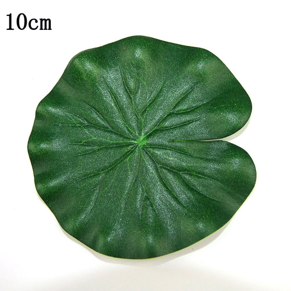 10 Pieces Artificial Fake Lotus Leaf Pool Floating Plants Home Table