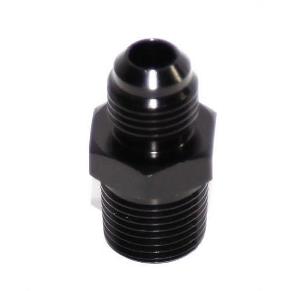 10 Pieces Of BLACK 6AN AN-6 to 3/8" NPT Male Thread Straight Aluminum Fitting Adapter BLACK 6AN AN-6 to 3/8" NPT Male Thread Straight Aluminum Fitting Adapter
