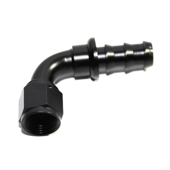 10 Pieces Of BLACK AN10 10AN AN-10 90 Degree Push On/ Push Lock Hose End Fitting Adapter BLACK AN10 10AN AN-10 90 Degree Push On/ Push Lock Hose End Fitting Adapter
