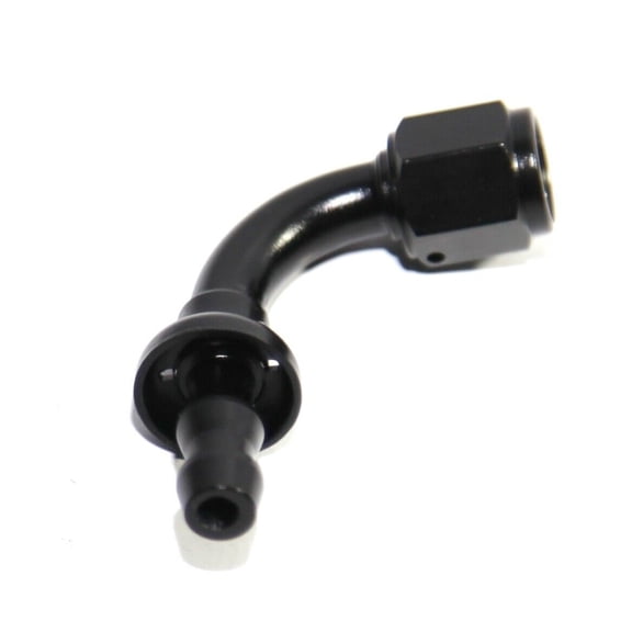 10 Pieces Of BLACK AN4 4AN AN-4 90 Degree Push On/ Push Lock Hose End Fitting Adapter BLACK AN4 4AN AN-4 90 Degree Push On/ Push Lock Hose End Fitting Adapter