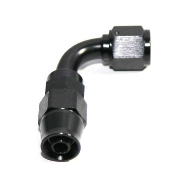 10 Pieces Of BLACK AN6 6AN AN-6 90 Degree Swivel Reusable PTFE Hose End Fitting Adapter BLACK AN6 6AN AN-6 90 Degree Swivel Reusable PTFE Hose End Fitting Adapter