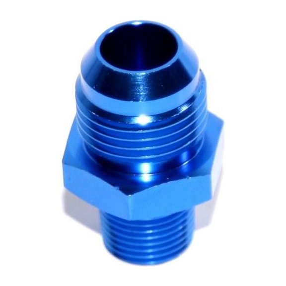10 Pieces Of BLUE 10AN AN-10 to 3/8" NPT Male Thread Straight Aluminum Fitting Adapter BLUE 10AN AN-10 to 3/8" NPT Male Thread Straight Aluminum Fitting Adapter