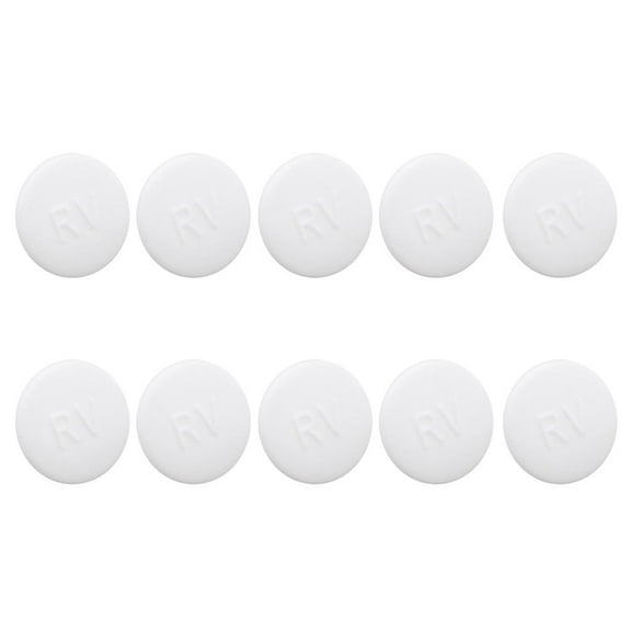 10 Pieces Bike Hex Socket Allen Bolt Screw Nut Hexagon Head Cover Cap Protector, Bolt Protection, Dustproof Cover Durable For M6 Bolt White