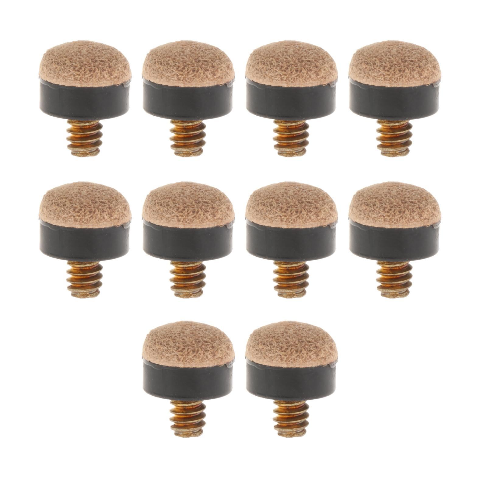 10 Pieces Billiard Pool Cue Tips Portable Hard Tips Screw On Pool 10 Pieces Billiard Pool Cue Tips Portable Hard Tips Screw On Pool