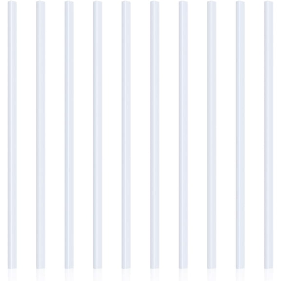 10 Pieces Binding Bars Slide Grip for School and Office Report Cover A4 Spine, 12 Inch, 40 Sheet Capacity(White)