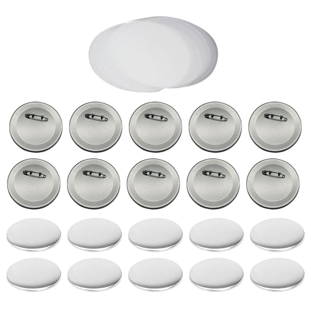 10 pieces blank button badge parts set blank button pins pin badge