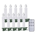 thumbnail image 1 of 10 Pieces Candle Light Chirstmas Tree Taper Candles Battery Operated with Remote Control LED Lamp for Home Wedding Decoration, 1 of 8