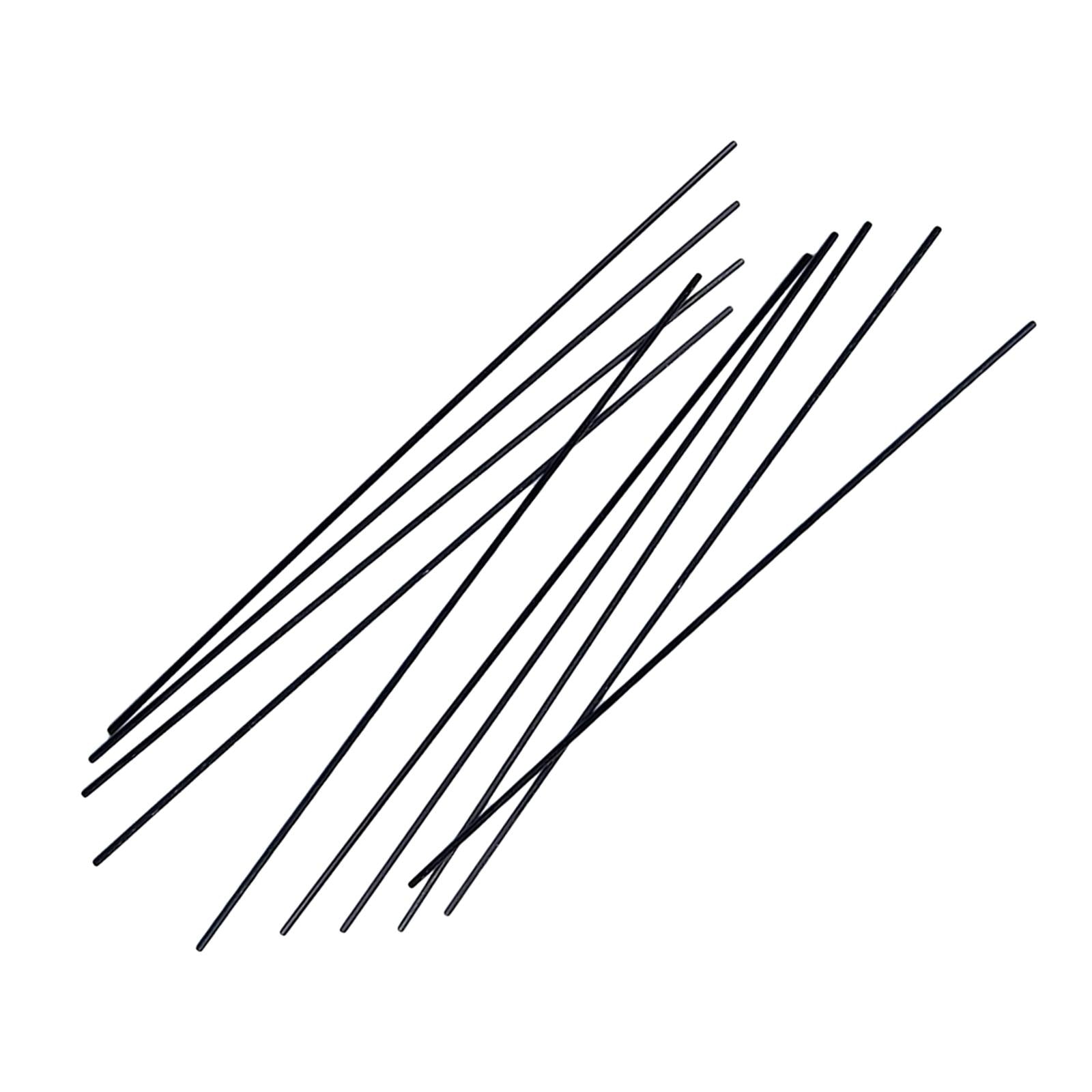 10 Pieces Carbon Fiber Rods High Density for RC Planes Kites Accessory