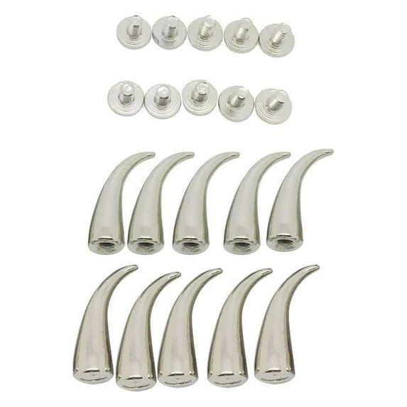 10 Pieces Cat Claw Studs Spikes Belts Bags Leathercraft Clothes DIY Rivet for Decoration