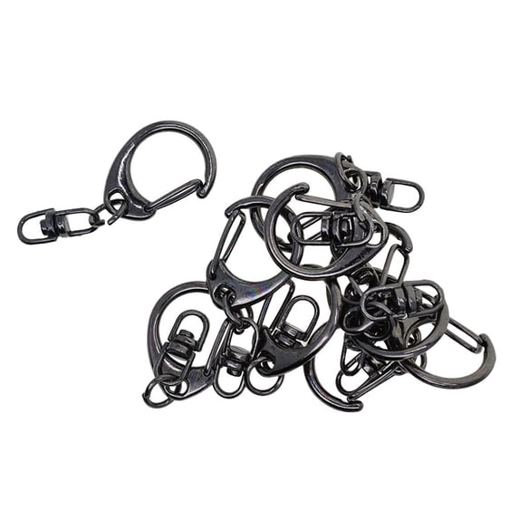 10 Pieces Clasp Keychain Zinc Alloy Snap Hook Key Chain Parts For Car Home Keys Organization, , DIY Jewelry