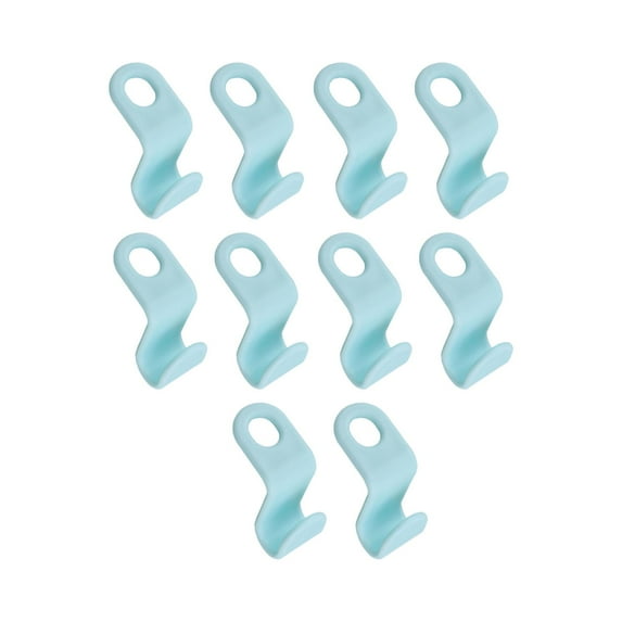 10 Pieces Clothes Hanger Connector Hooks Space Saving Organizer Hooks Closet Cabinet Space Savers Hangers for Outfit Hangers Closet Neckties Blue