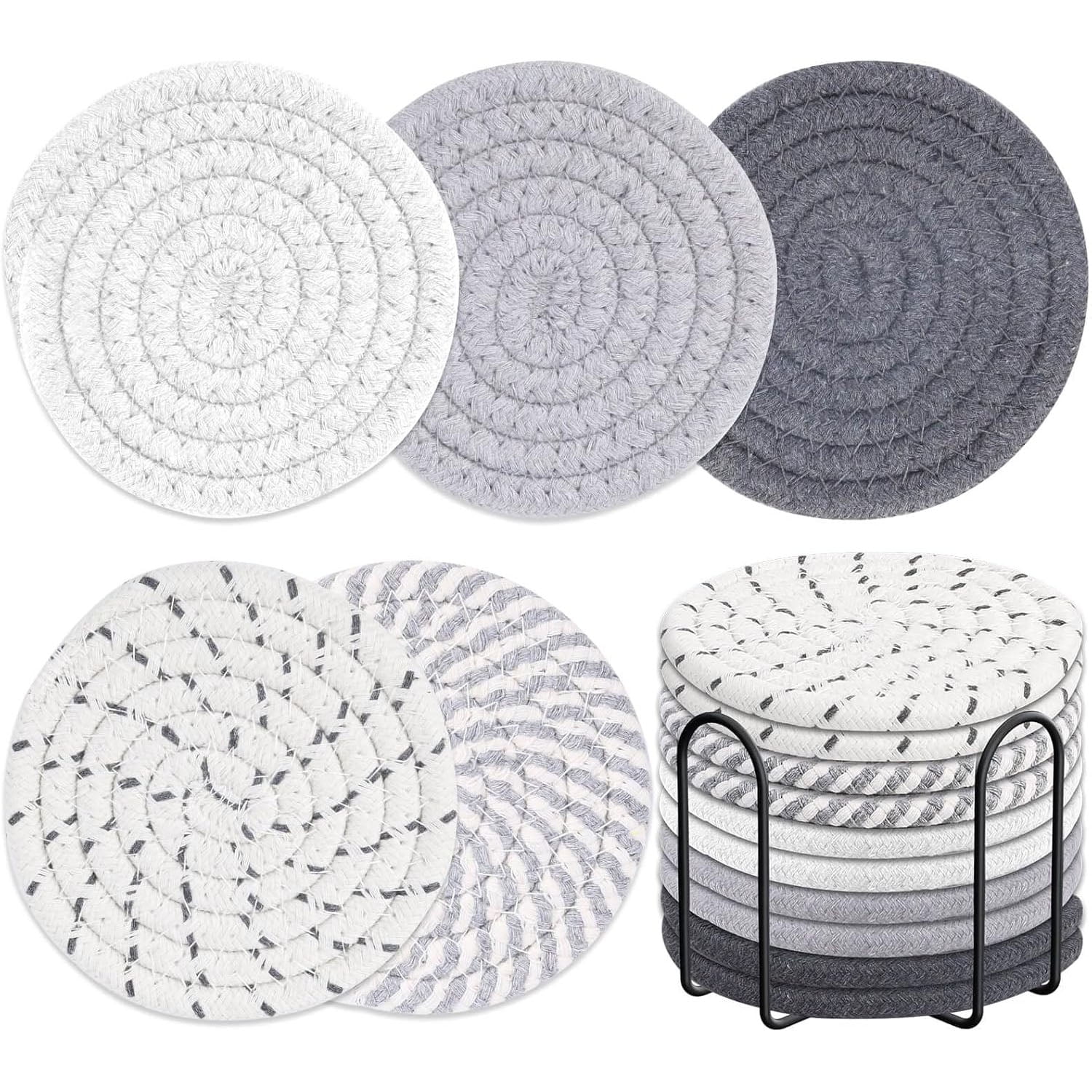 10 Pieces Coasters for Drink Absorbent, Coasters For Drinks,5 Colors