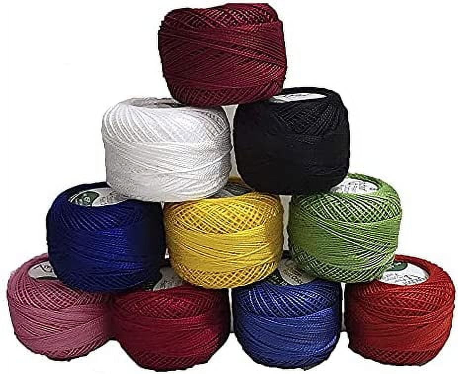 10 Pieces Cotton Balls Anchor Crochet Cotton Embroidery Thread Balls