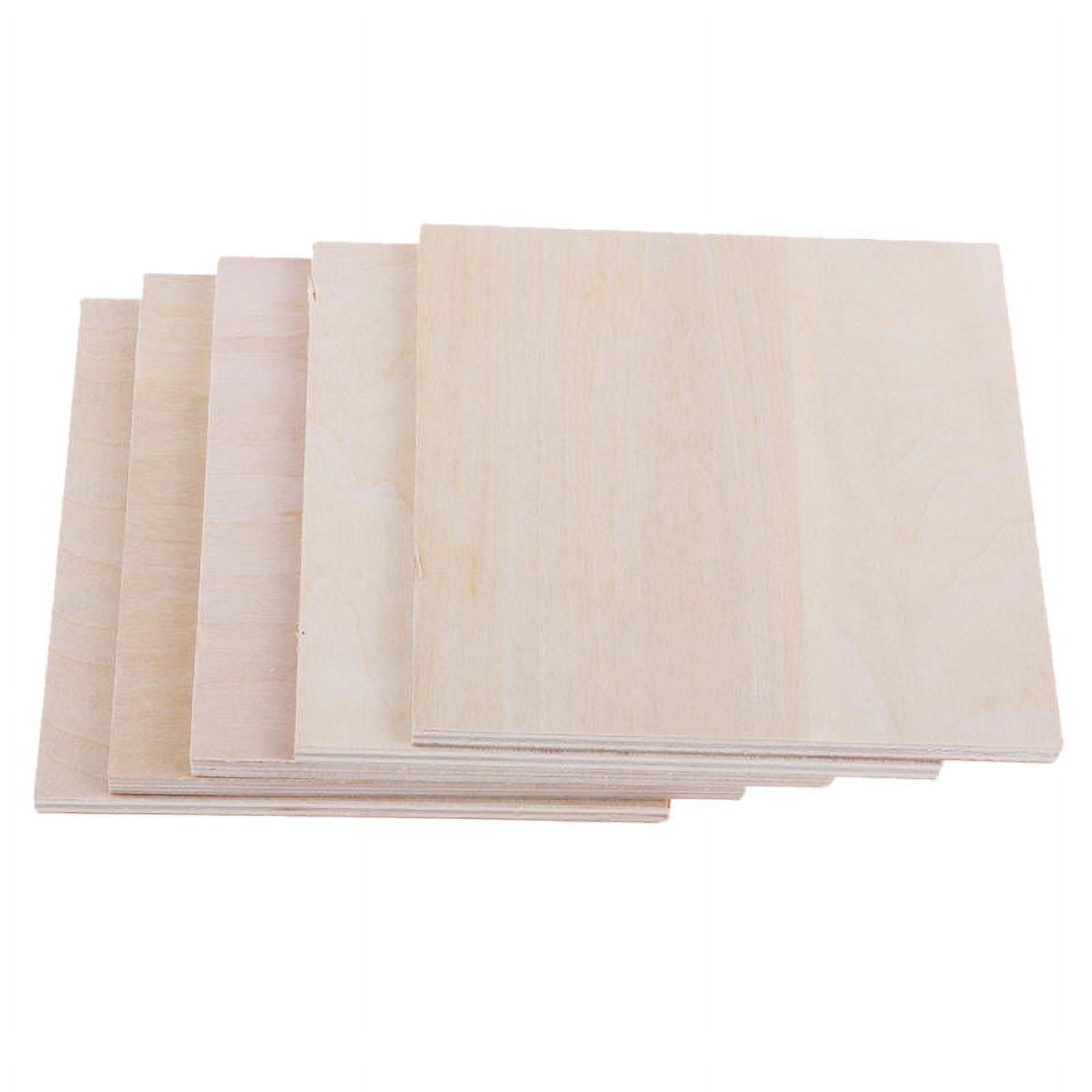 10 Pieces DIY Model Balsa Wood Sheet Wooden Plate Crafts Model  100x100x1.5mm 
