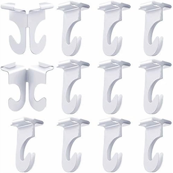 10 Pieces Drop Ceiling Hooks Metal T-Bars One-Piece Grid Clips Suspended Ceiling Hooks for Hanging Plants Decorations, Holds up to 20 Lbs$$Home Decor, Kitchen, & Other