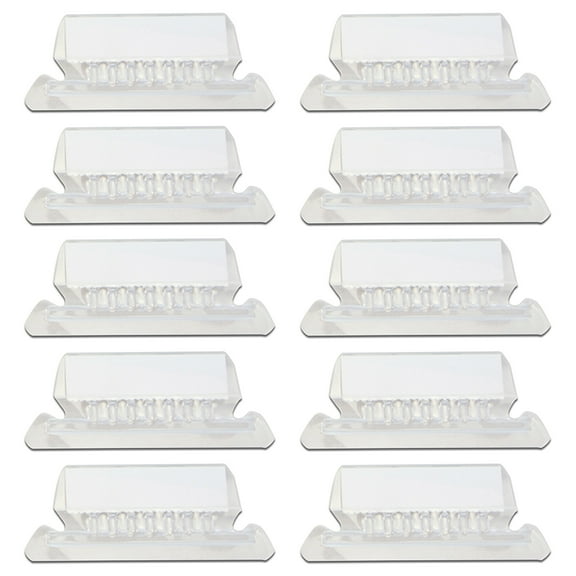 10 Pieces File Folder Tabs Clear Colored Folder Tabs with Inserts for Folders 2 Inch Plastic Folder Tabs