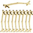 thumbnail image 1 of 10 Pieces Furniture Handles, Metal Cabinet Handles Creative Branches Design Door Handles Vintage Handles Kitchen, 1 of 4