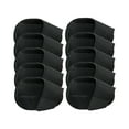 thumbnail image 1 of 10 Pieces Golf Iron Headcovers PU Iron Protective Headcover Golf Head Covers L Size Black, 1 of 8