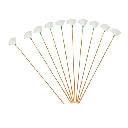 10 Pieces Goose Feather Earpicks for Adults Children Ear Pick Ear Spoon Thread M