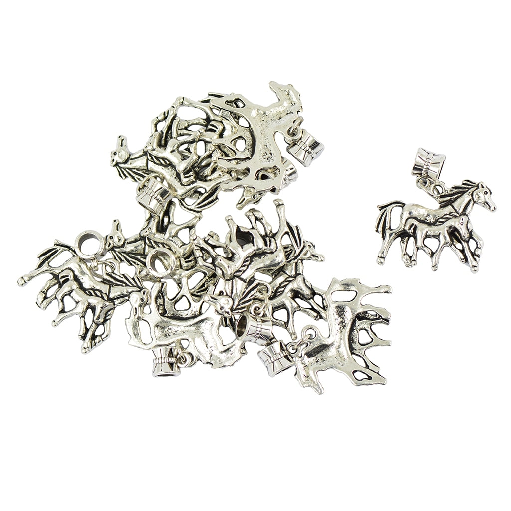 YIJU 10 Pieces Horse charms Fit