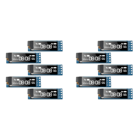 10 Pieces I2C Display Module 0.91 Inch I2C OLED Display Module I2C OLED Screen Driver DC 3.3V-5V(White Light)