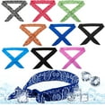 thumbnail image 1 of 10 Pieces Ice Cool Cooling Scarf Neck Wrap Headband Bandana Summer Cooling Ice Chill Scarf for Women Men, for Summer Sport Outdoor Activities, 1 of 6