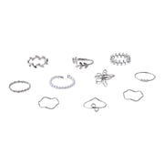 10pcs Flower Vine Imitation Pearls Rings Handmade Jewelry Trendy Finger Accessories for Fashion Forward Women