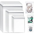 thumbnail image 1 of 10 Pieces Jewelry Bag Self Seal Plastic Zipper Bag Clear PVC Rings Earrings Packing Storage Pouch Jewelry Transparent Lock Bags for Holding Jewelries（Box not included）, 1 of 8