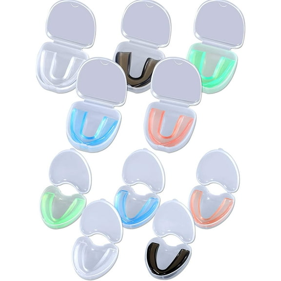 10 Pieces Kids and Youth Mouth Guard for Sports with Portable Box for Football Lacrosse Basketball Boxing Taekwondo Karate Rugby Match 5 Colors Adult & Youth Mouth Guard$$Sport & Recreation Other
