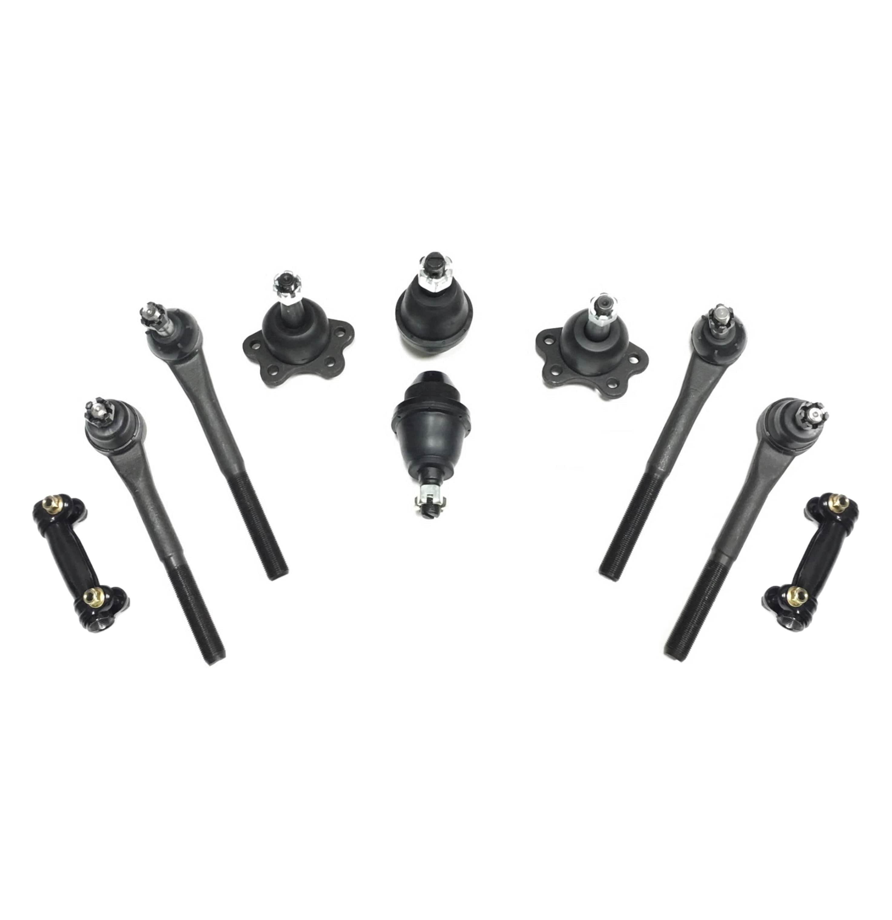 10 Pieces Kit Upper & Lower Ball Joints, Inner & Outer Tie Rods and Adjusting Sleeves Fits select: 1995-2000 CHEVROLET TAHOE, 1988-2000 CHEVROLET GMT-400