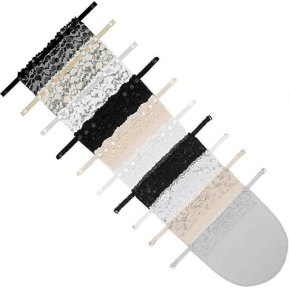 10 Pieces Lady Clip-on Mock Camisole Bra Insert Overlay Vest