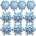 thumbnail image 1 of 10 Pieces Large Snowflake Foil Balloons Big Christmas Winter Helium Snowflake Balloon for Birthday Baby Shower Carnival Xmas Festival New Year Christmas Winter Home Party Decorations Favors Supplies, 1 of 3