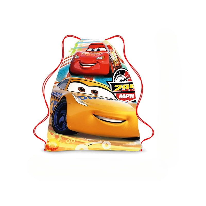 10 Pieces McQueen Party Favor Drawstring Bags Drawstring Backpack Gift