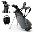 10 Pieces Men's Complete Golf Clubs Set Right Hand, Includes Alloy
