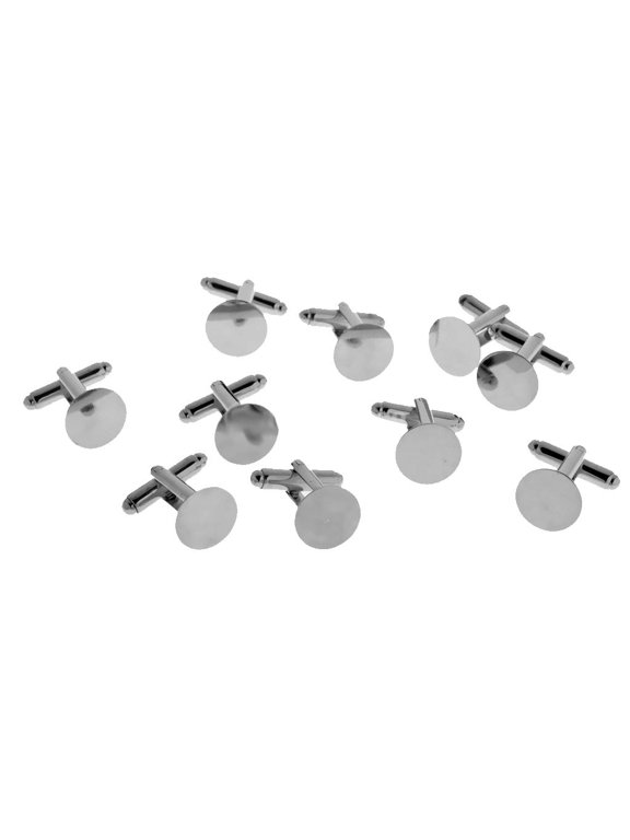 10 Pieces Mens Cufflinks Cuff Link Backs Findings Jewelry 15mm