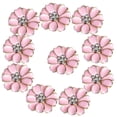 thumbnail image 1 of 10 Pieces Metal Crystal Rhinestone Buttons Flower Flatback Wedding Embellishments, 1 of 2