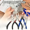 thumbnail image 1 of 10 Pieces Metal DIY Model Tool Sets Tab Edge Cylinder Cone Shape Bending Assist Tools and Nozzle Pliers Flat Nose Pliers Needle Nose for 3D Metal Jigsaw Puzzles Assembly, 1 of 7
