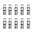 thumbnail image 1 of 10 Pieces Metal Double Barrel Cord Lock Draw String Toggle Stopper Cordlocks, 1 of 6