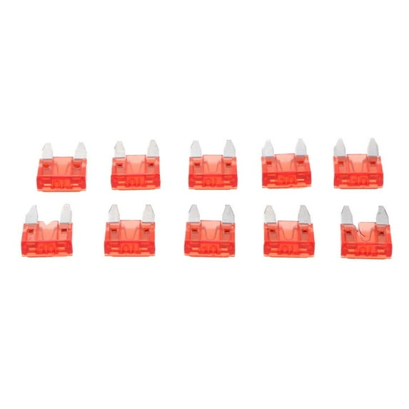 10 Pieces Mini 10A Fuse Red for Truck Replacement