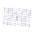 thumbnail image 1 of 10 Pieces Model Building Railing Mini Fence Model Train Railroad Fence Set White ABS Material for DIY Craft Hobbyists, 1 of 9