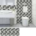 thumbnail image 1 of 10 Pieces Mosaics Tile Stickers Peel And Stick Waterproof Self Adhesive Granites Flooring 3D Wall Tile Stickers For Kitchen Bathroom Living Room/ Mosaic Wall Sticker (10x10cm) E, 1 of 9