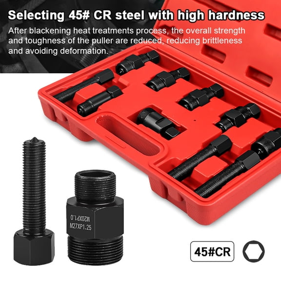 10 Pieces Motorcycle Engine Flywheel Driver Puller Tool Set Flywheel Extractor Rotor Remover Kit 11.8 inches / 30 cm 4.5 lbs / 2.06 kg Universal Accessory