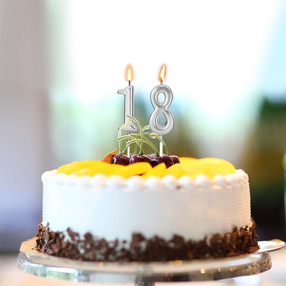10-Pieces Numeral Birthday Candles - Cake Numeric Candles Number 0 1 2 3 4 5 6 7 8 9,Used for Cake Decoration on Birthday Parties and Wedding Anniversary Celebrations(Champagne Gold)