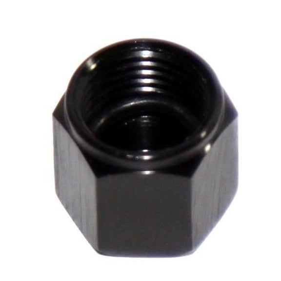 10 Pieces Of BLACK 6AN AN-6 Flare Cap Block Off Aluminum Anodized Fitting BLACK 6AN AN-6 Flare Cap Block Off Aluminum Anodized Fitting