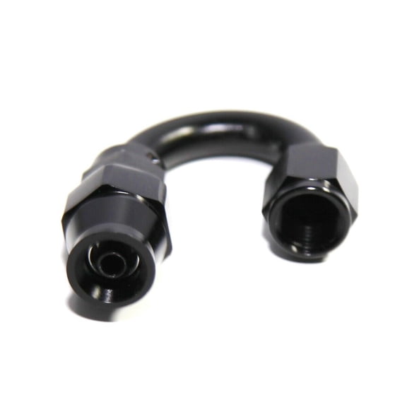 10 Pieces Of BLACK AN4 4AN AN-4 180 Degree Swivel Reusable PTFE Hose End Fitting Adapter BLACK AN4 4AN AN-4 180 Degree Swivel Reusable PTFE Hose End Fitting Adapter