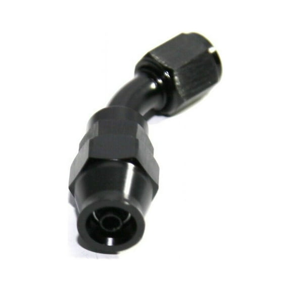 10 Pieces Of BLACK AN4 4AN AN-4 45 Degree Swivel Reusable PTFE Hose End Fitting Adapter BLACK AN4 4AN AN-4 45 Degree Swivel Reusable PTFE Hose End Fitting Adapter