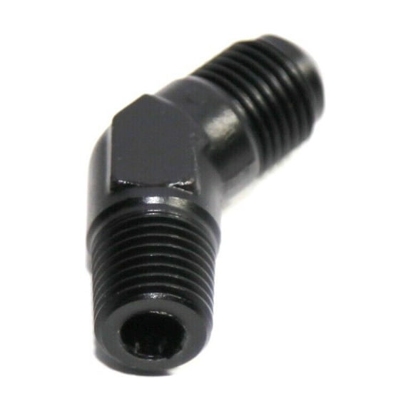 10 Pieces Of BLACK AN6 6-AN Male to 1/4"NPT Male 45 Degree Flare Fitting Adapter BLACK AN6 6-AN Male to 1/4"NPT Male 45 Degree Flare Fitting Adapter