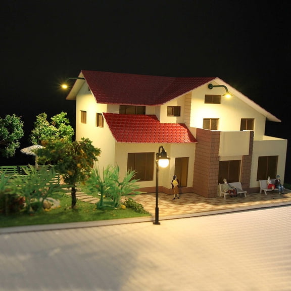 10 Pieces Of Led Wall Lights 1-Lamp Suitable For Model Railway H0 Smile Home