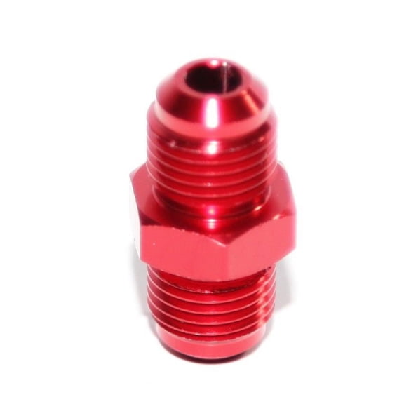 10 Pieces Of RED 6AN AN-6 Male Thread Straight Aluminum Anodized Fitting Adapter RED 6AN AN-6 Male Thread Straight Aluminum Anodized Fitting Adapter
